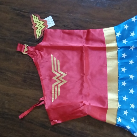 NWT Wonder Women PJ Costume Dress Size Large 10/12 - Picture 2 of 5